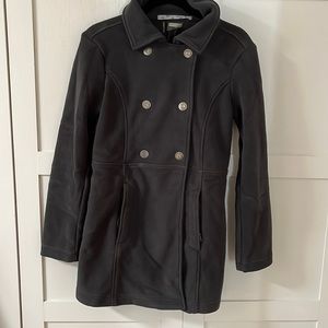 Athleta fleece pea coat jacket